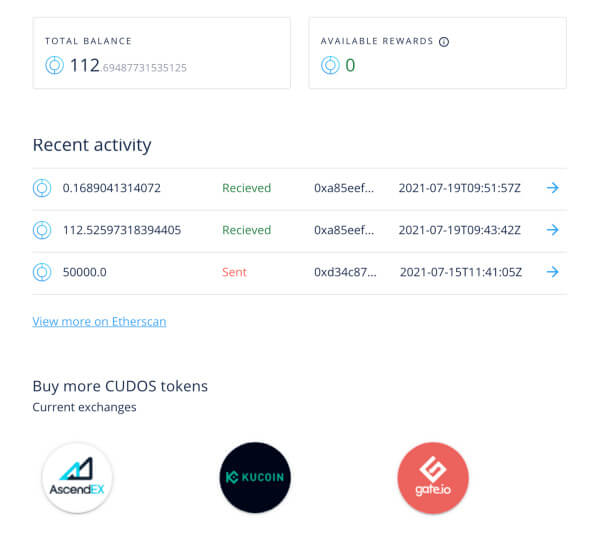 How Stake CUDOS Portal